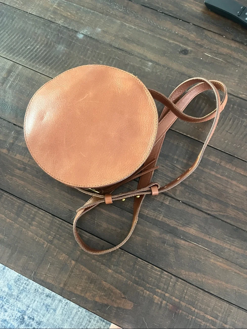 Madewell Simple Circle Leather Crossbody Bag